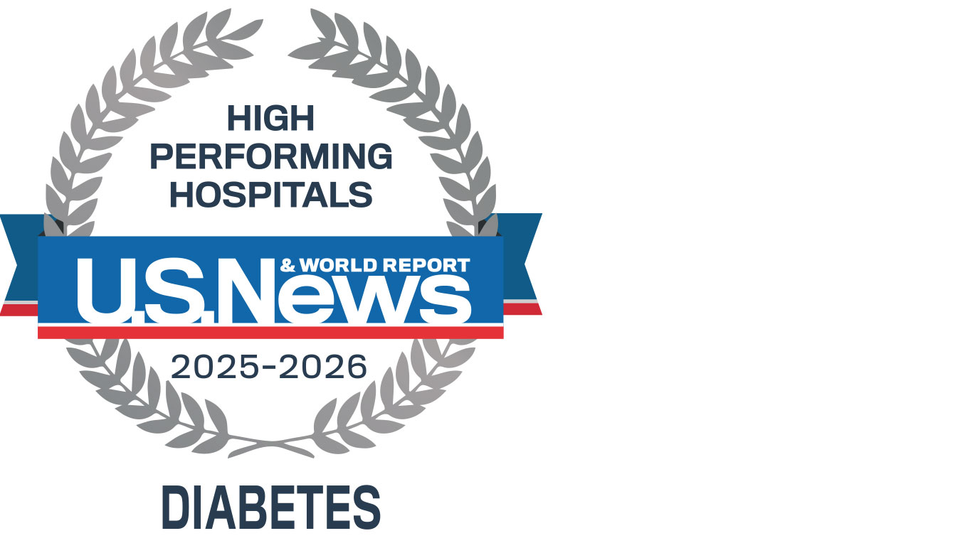 U.S. News & World Report High Performing Hospitals for diabetes