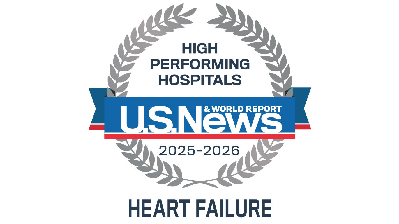 U.S. News & World Report High Performing Hospitals for heart failure
