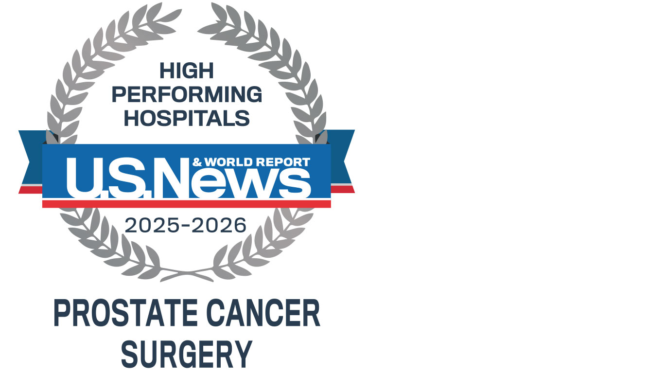 U.S. News & World Report High Performing Hospitals for prostate cancer surgery