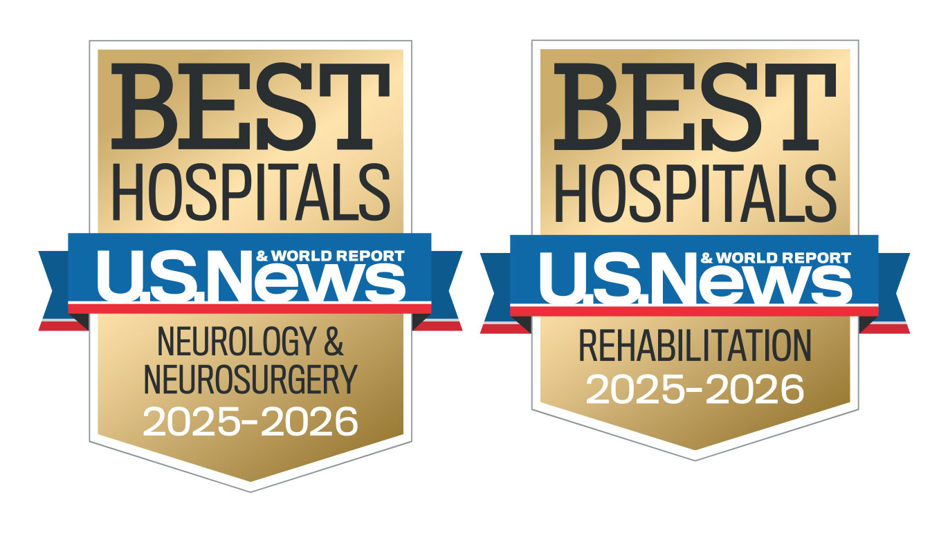 U.S. News & World Report Best Hospitals for neurological care and rehabilitation