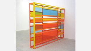 Abstract dimensional color box art