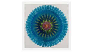 Abstract flower painting