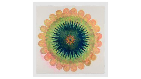 Abstract flower painting