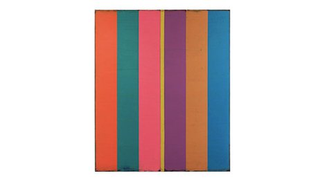 Abstract striped painting