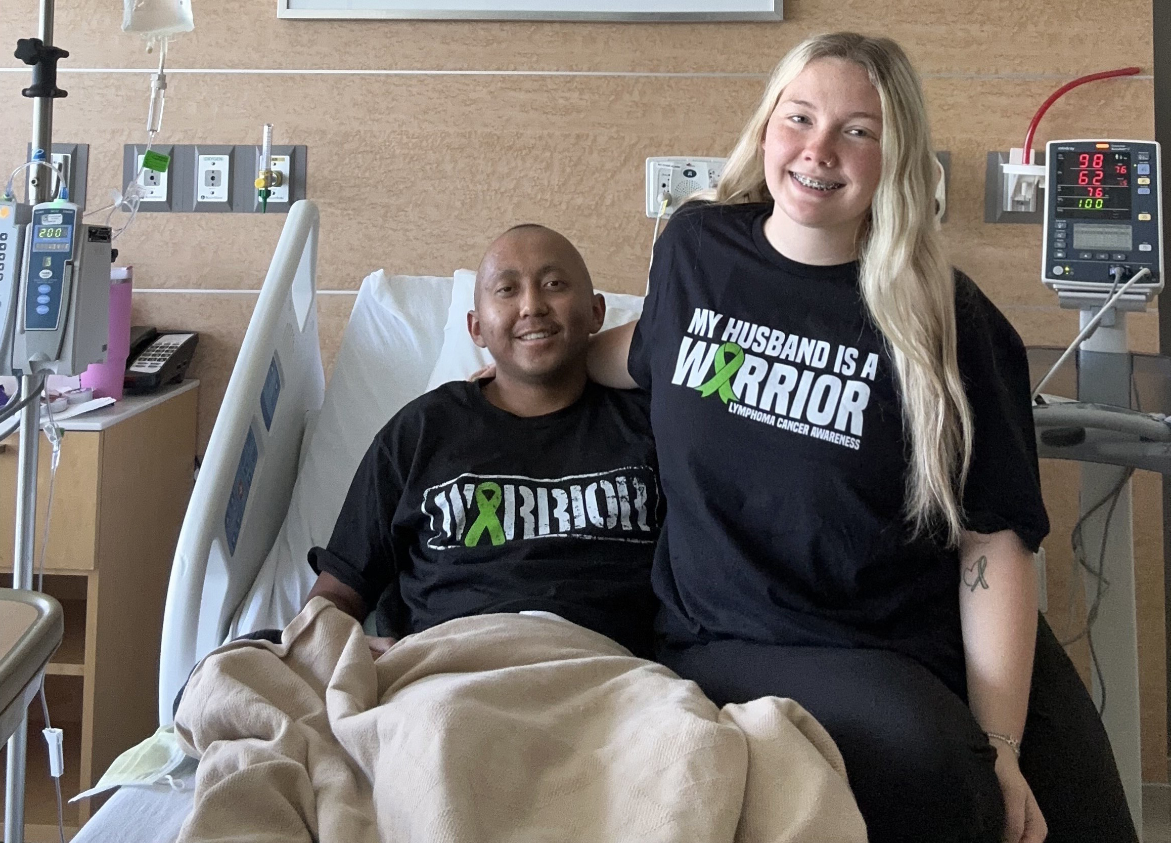 Erik and Lexi Torres in the hospital